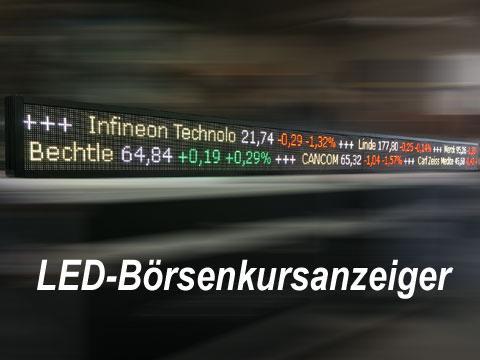 LED-Börsenkursanzeige