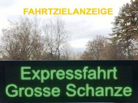 Fahrtzielanzeige